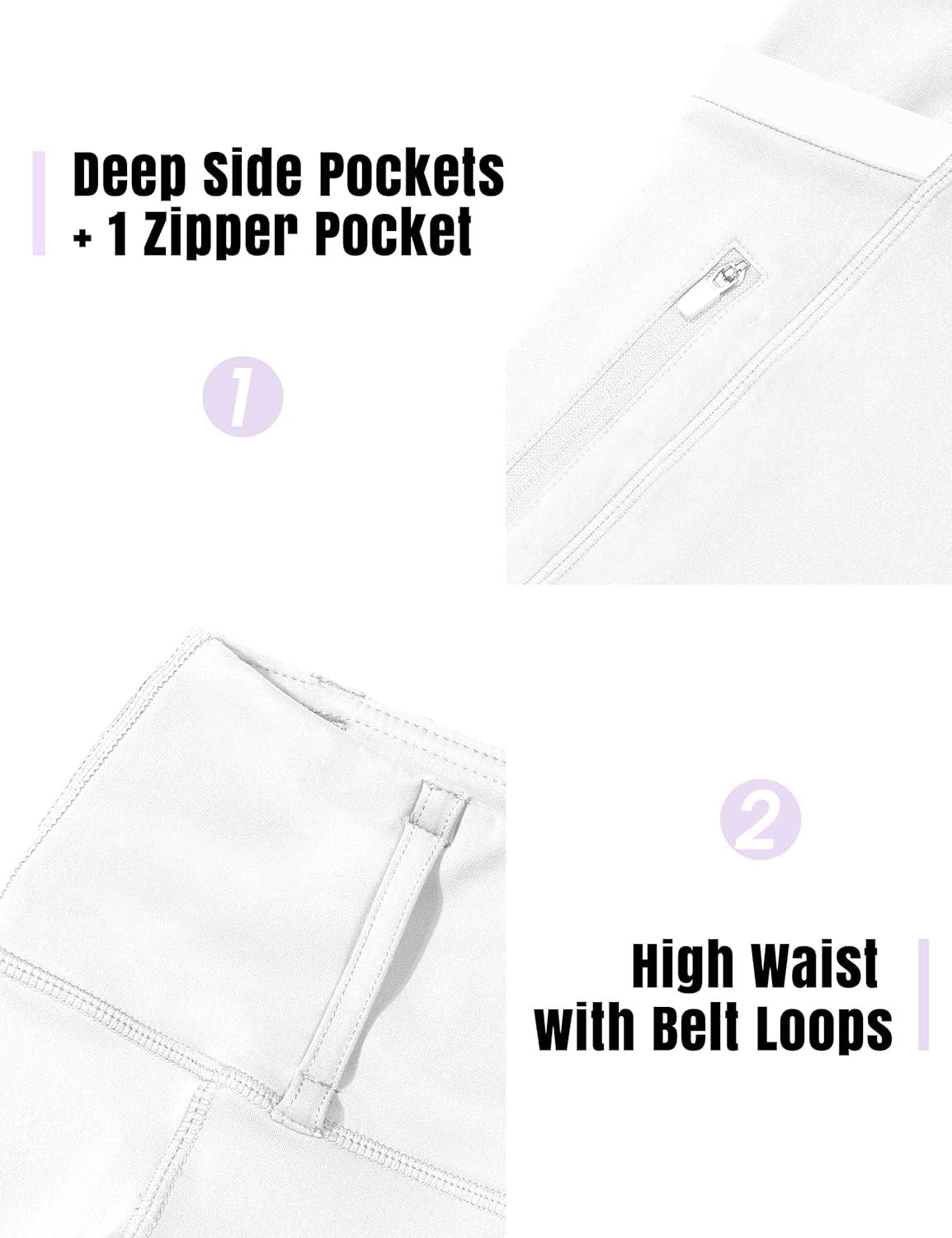 imageFitsT4 Sports Girls Riding Pants Full Seat High Waist Kids Equestrian Breeches Horse Schooling Tights Zipper PocketsWhite