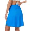 imageFitsT4 Sports Womens 20 Swim Skirt Skort with Pocket High Waisted Modest Swimsuit Bathing Suit BottomsBlue