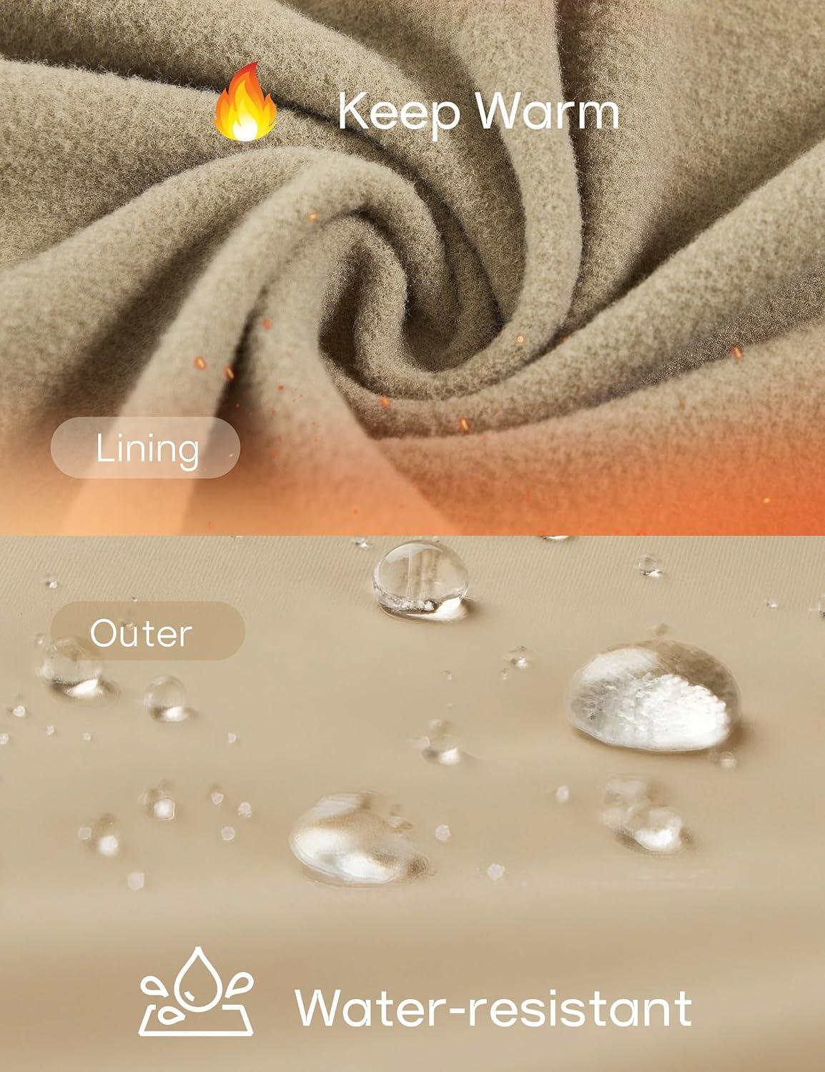 imageFitsT4 Sports Girls Riding Pants Fleece Lined Kids Winter Breeches Full Seat Silicone Equestrian Pants Tights PocketsKhaki