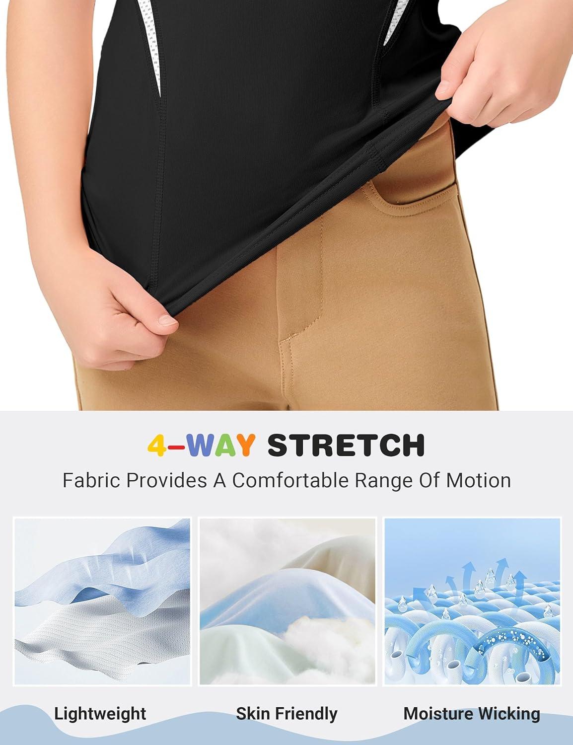 imageFitsT4 Sports Girls Short Sleeve Equestrian Shirt Quick Dry Horse Riding Shirts Half Zip Horseback Show ShirtBlack