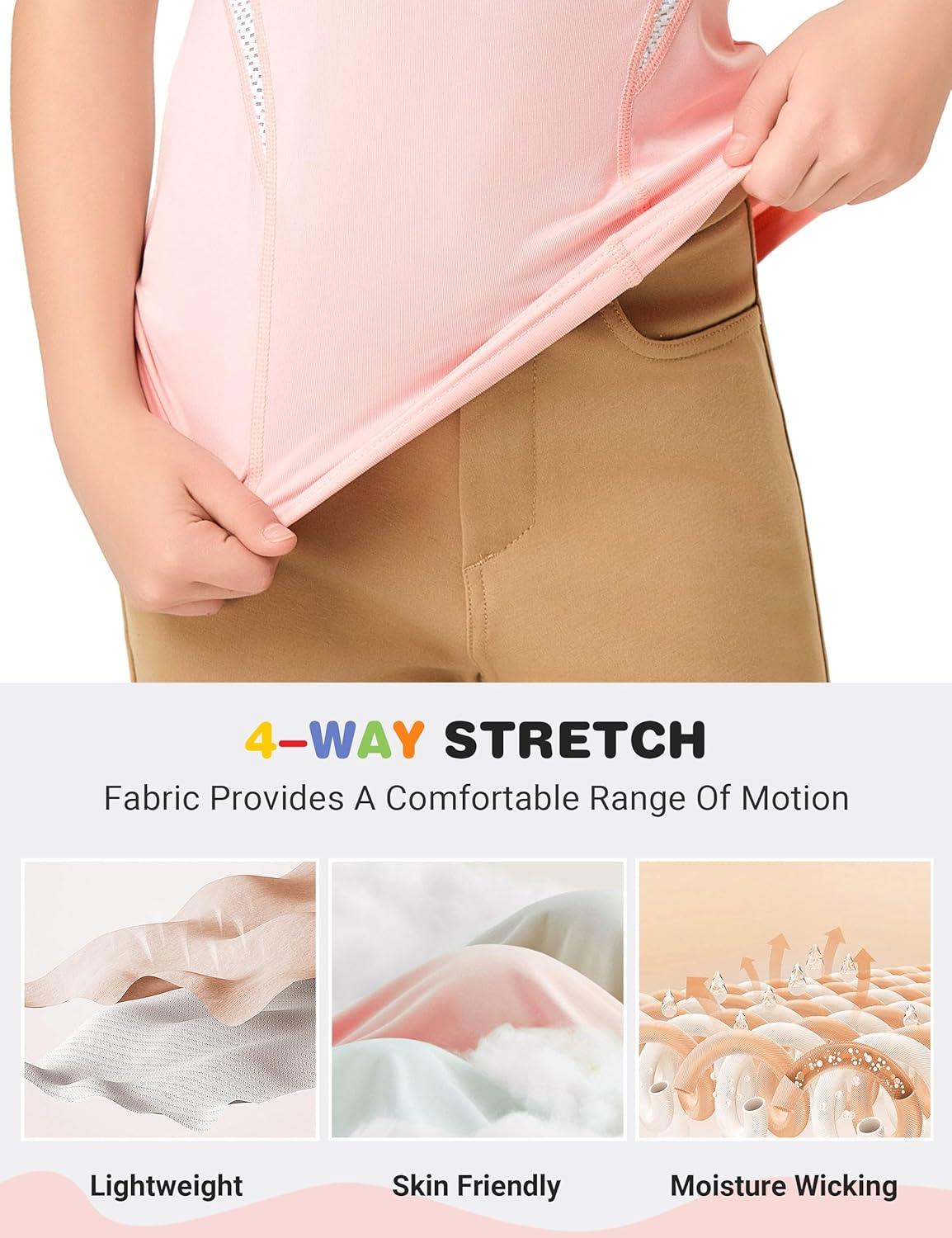 imageFitsT4 Sports Girls Short Sleeve Equestrian Shirt Quick Dry Horse Riding Shirts Half Zip Horseback Show ShirtPink