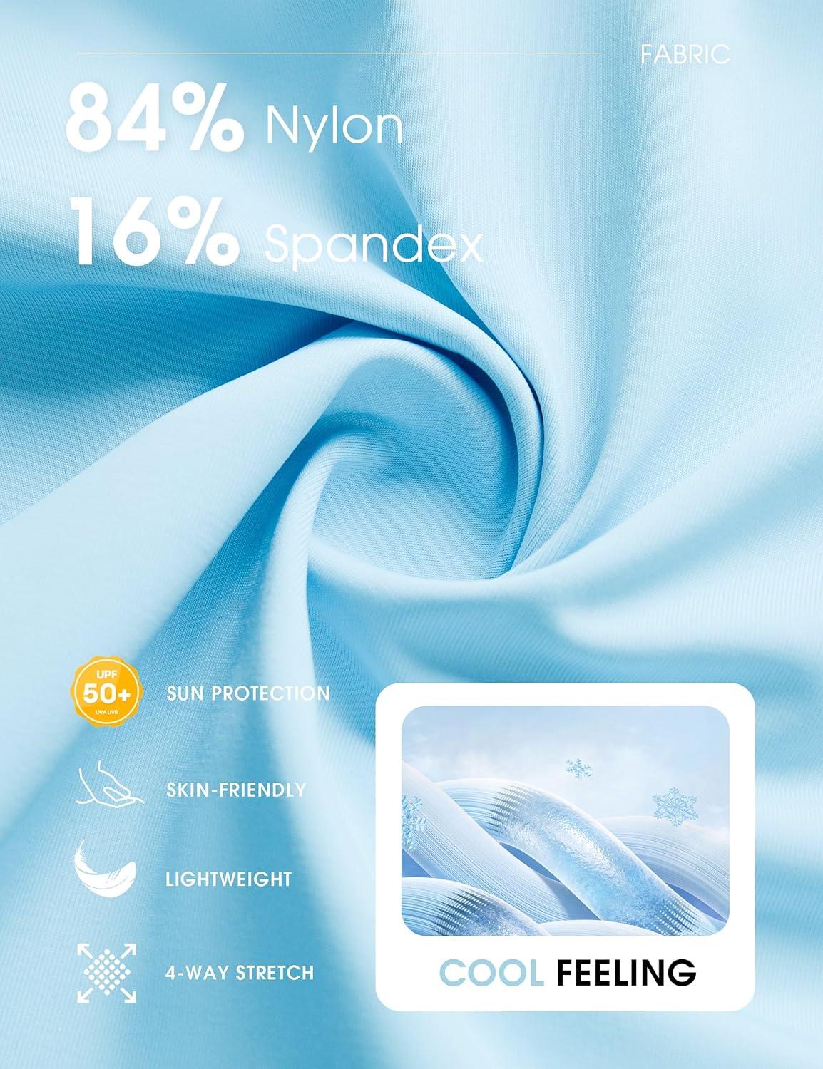 imageFitsT4 Sports Girls Skorts Tennis Skirts Cool Fabric Golf Skirts with ShortsPocketsUPF50 ampamp Adjustable WaistLight Blue