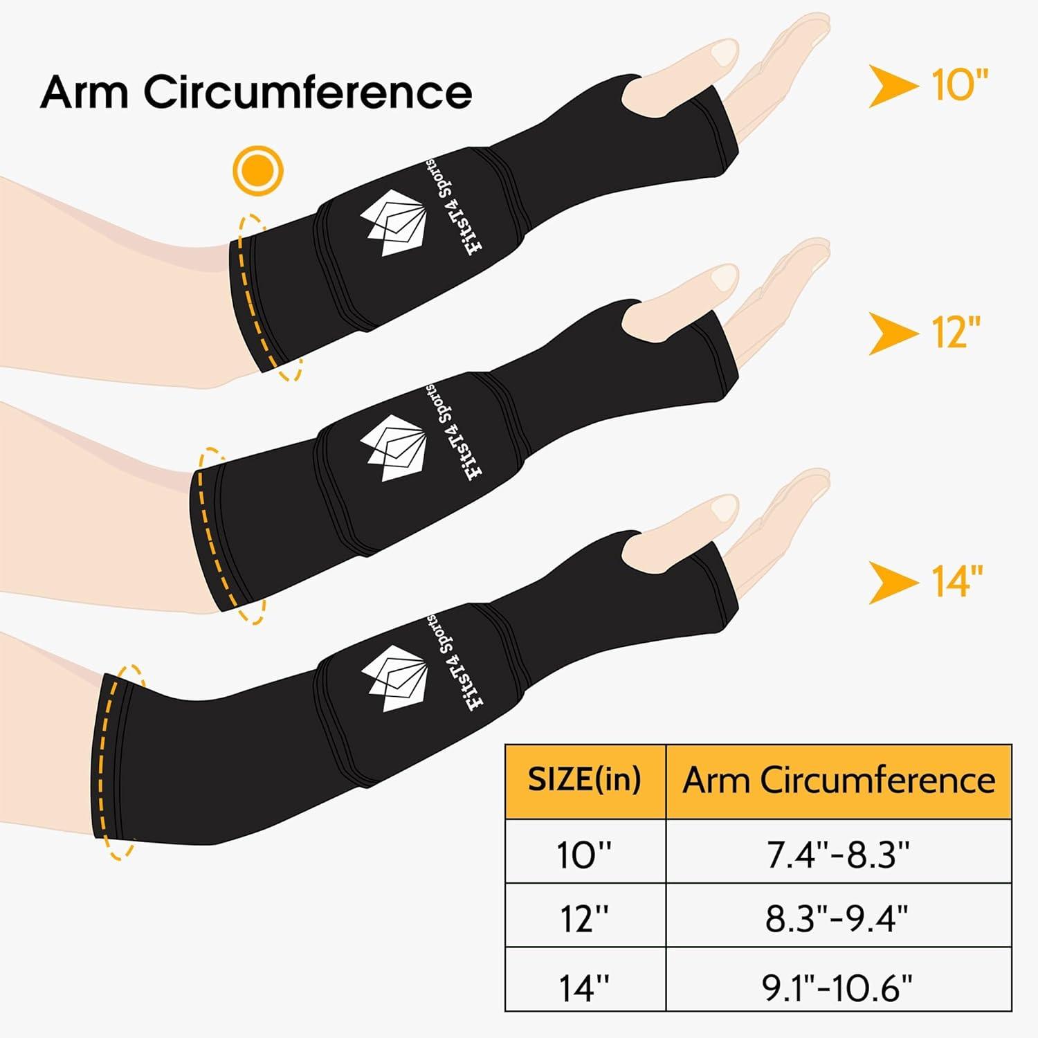 imageFitsT4 Sports Volleyball Arm Sleeves for Girls Youth Passing Sleeves w Protection Pads Thumbhole UPF 50 NonSlip GlovesBlue