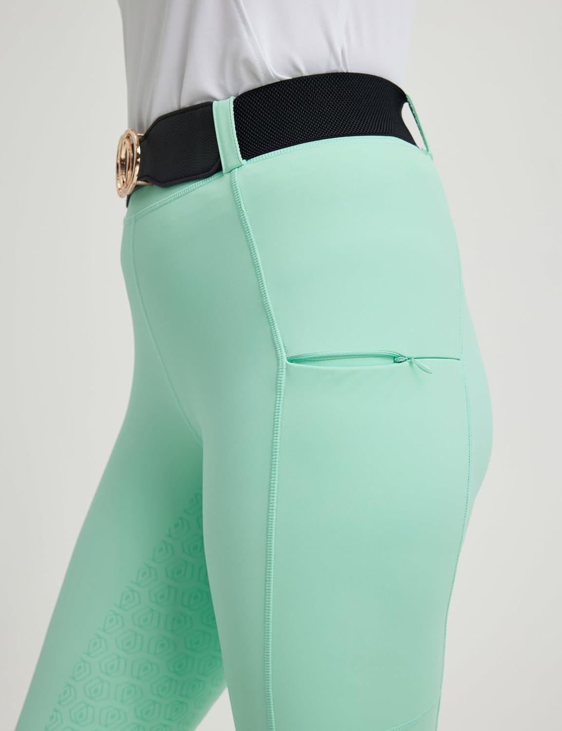 imageFitsT4 Sports Womens Bootcut Horse Riding Pants Full Seat Equestrian Breeches Summer Riding TightsCabbage