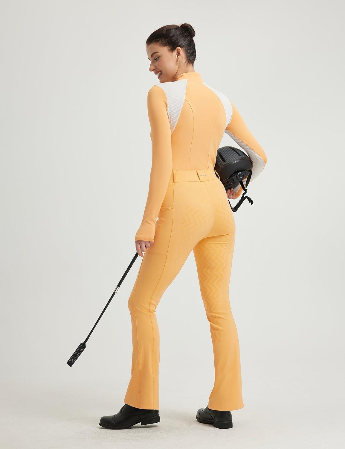 imageFitsT4 Sports Womens Bootcut Riding Breeches Full Seat Equestrian Pants Summer Riding Tights for WomenPeach Cobbler