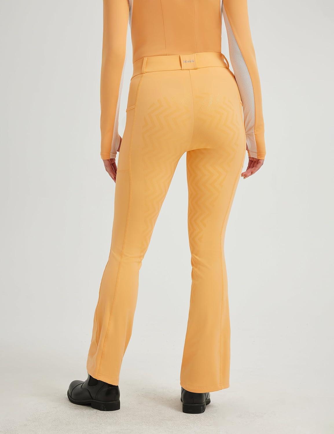 imageFitsT4 Sports Womens Bootcut Riding Breeches Full Seat Equestrian Pants Summer Riding Tights for WomenPeach Cobbler