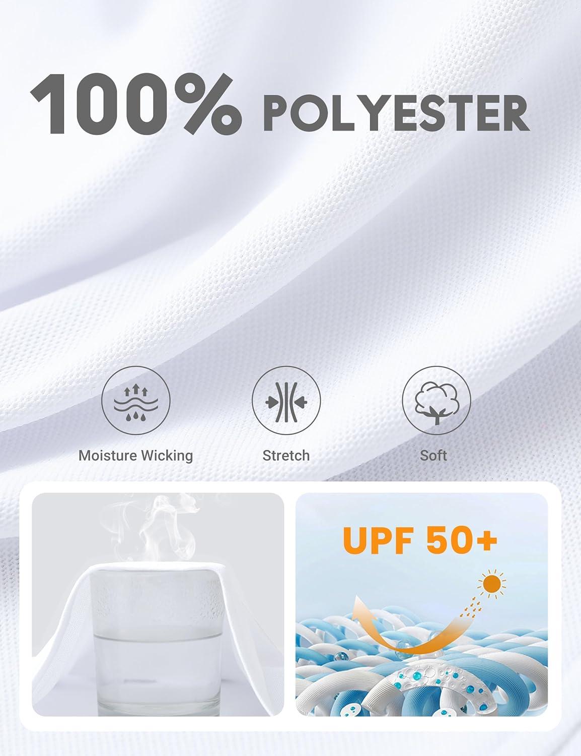 imageFitsT4 Sports Womens Equestrian Tank Top UPF50 Sleeveless Horse Riding Shirts Polo Collar Button UpWhite