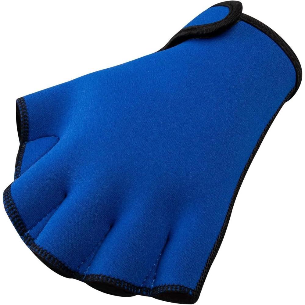 imageFitsT4 Sports Aqua Gloves Webbed Paddle Swim Gloves Fitness Water AerobicsBlue