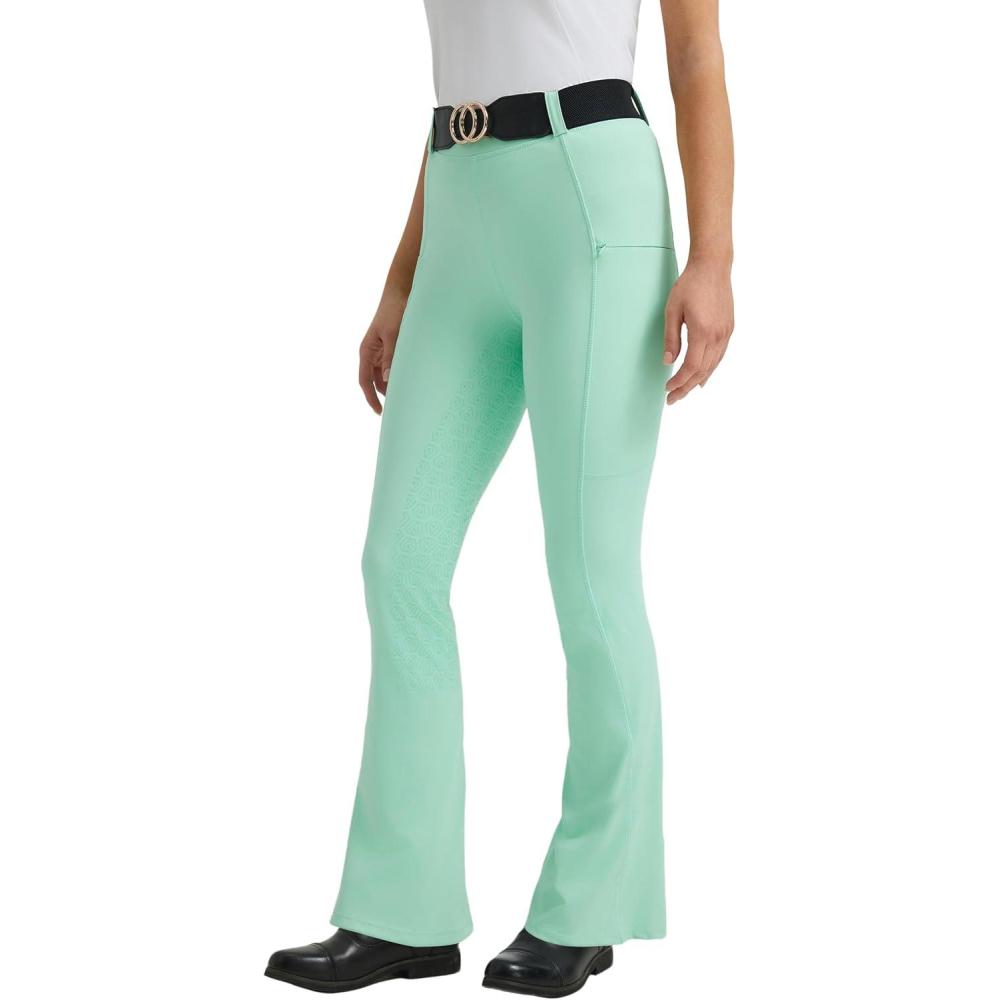 imageFitsT4 Sports Womens Bootcut Horse Riding Pants Full Seat Equestrian Breeches Summer Riding TightsCabbage