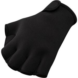 FitsT4 Sports Aqua Gloves Webbed Paddle Swim Gloves Fitness Water Aerobics(Black)