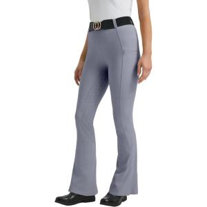FitsT4 Sports Women’s Bootcut Horse Riding Pants Full Seat Equestrian Breeches Summer Riding Tights(Blue Grey)