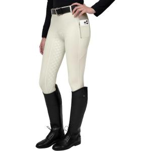 FitsT4 Sports Women’s Full Seat Riding Tights Active Silicon Grip Horse Riding Tights Equestrian Breeches(Beige)