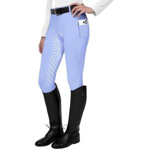 FitsT4 Sports Women’s Full Seat Riding Tights Active Silicon Grip Horse Riding Tights Equestrian Breeches(Lavender Purple)