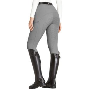 FitsT4 Sports Women’s Full Seat Riding Tights with Zipper Pockets Horseback Riding Pants Equestrian Breeches for Women(Grey)