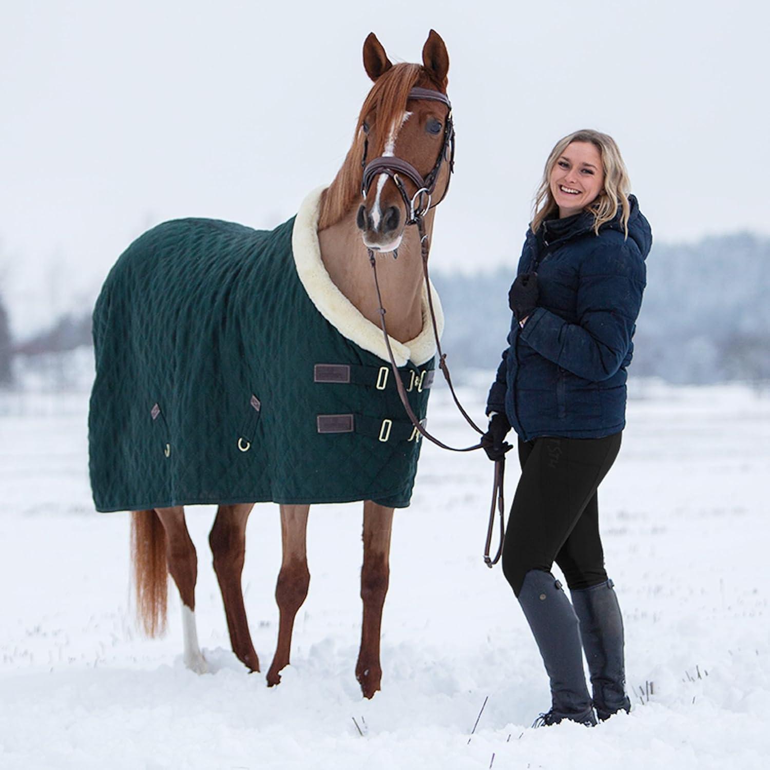 imageFitsT4 Sports Womens Winter Riding Breeches Fleece Lined Horse Riding Pants Tights Full Seat Silicone Equestrian BreechesBlack