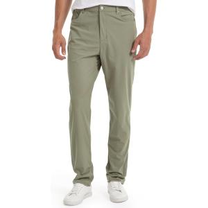FitsT4 Men’s Golf Pants Stretch Relaxed Fit with 6 Pockets – 30″/32″ Lightweight Quick Dry Wrinkle-Free Dress Trouser(Grey Sage)