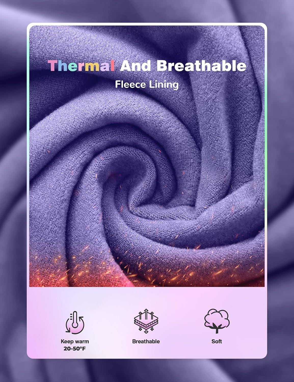 imageFitsT4 Sports Girls Fleece Equestrian Shirt Horse Riding Jacket Fall Winter Warm Horseback Riding Shirts Athletic OutwearPurple