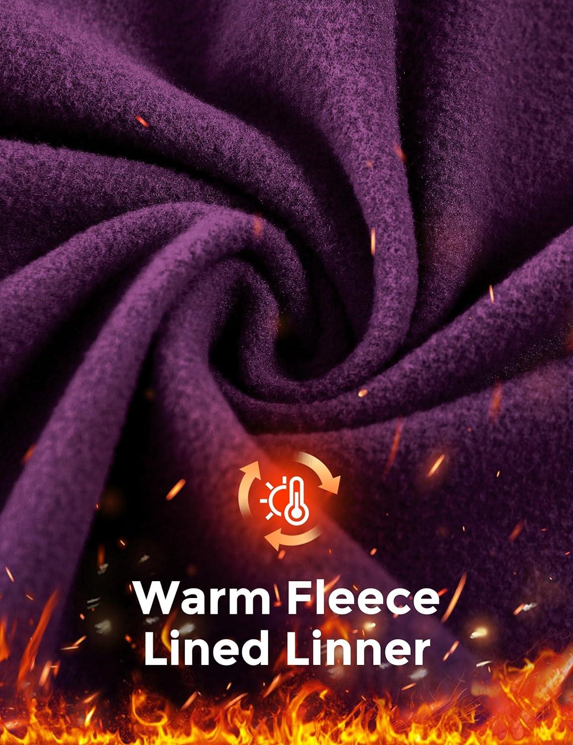 imageFitsT4 Sports Girls Winter Riding Breeches Kids Fleece Horse Riding Pants KneePatch Equestrian Schooling Tights PocketsPurple