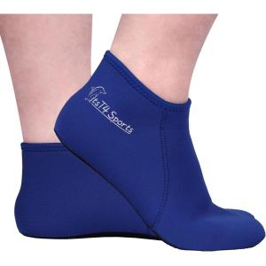 FitsT4 Sports Neoprene Water Socks 3mm Snorkel Fin Anti-Slip Sock Swim Men Women Dive Wetsuit Booties(Blue)