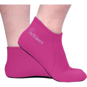 FitsT4 Sports Neoprene Water Socks 3mm Snorkel Fin Anti-Slip Sock Swim Men Women Dive Wetsuit Booties(Rose Red)