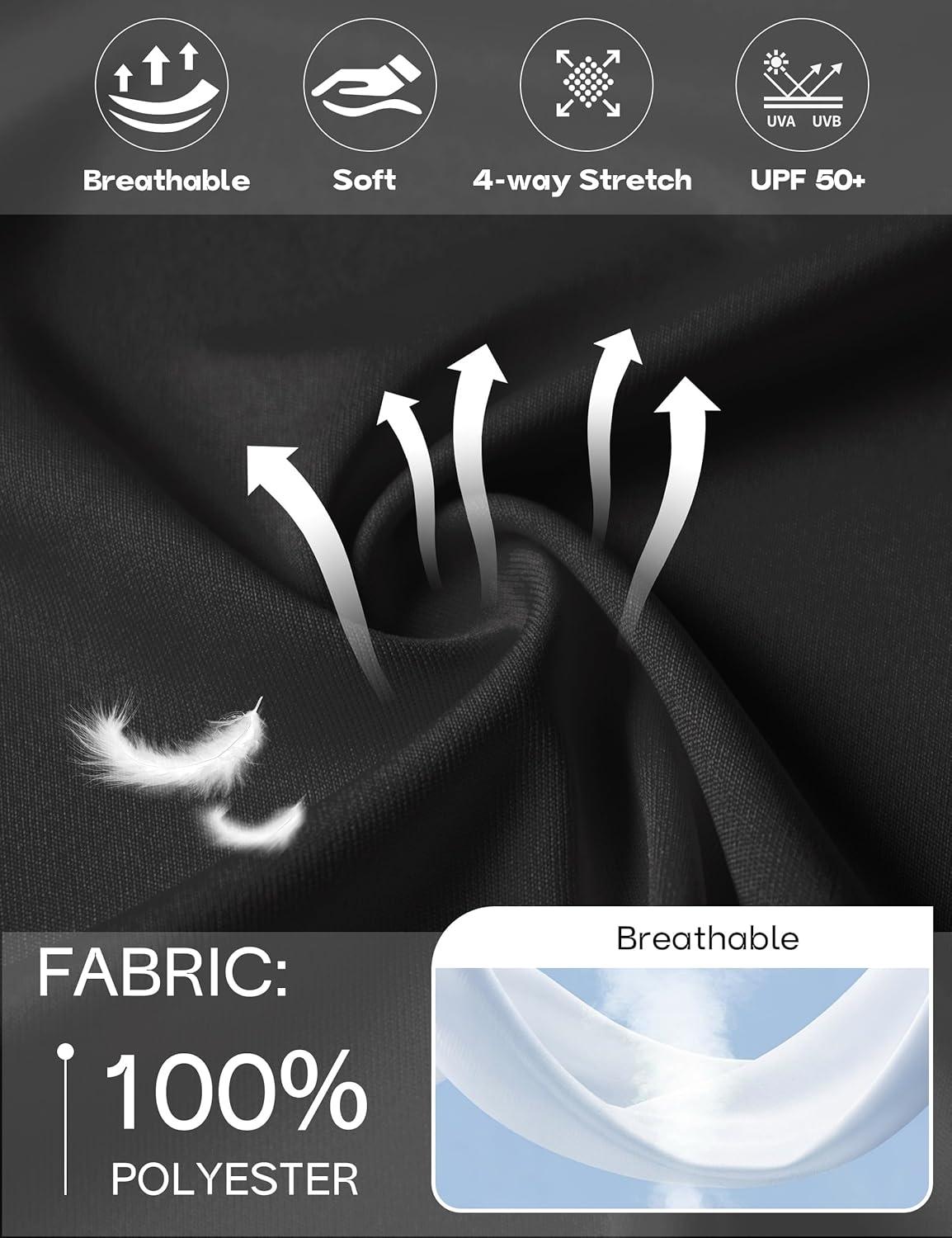 imageFitsT4 Sports Womens Sun Shirt Long Sleeve Running Tunic Shirts UPF50 Moisture Wicking Workout Athletic Hiking TopsBlack