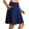 imageFitsT4 Sports Womens 20 High Waisted Swim Skirt Skort Quick Dry Swimsuit Bikini Bottoms with PocketsNavy