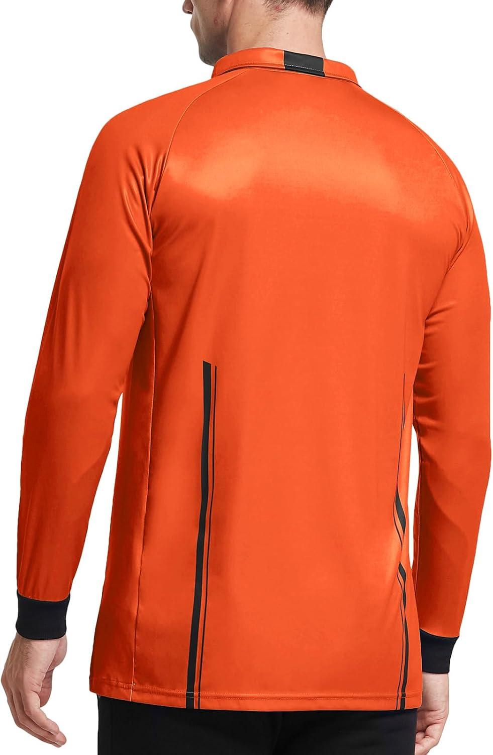 image:imageFitsT4 Sports Mens Pro Soccer Referee Jersey Long Sleeve Ref ShirtOrange