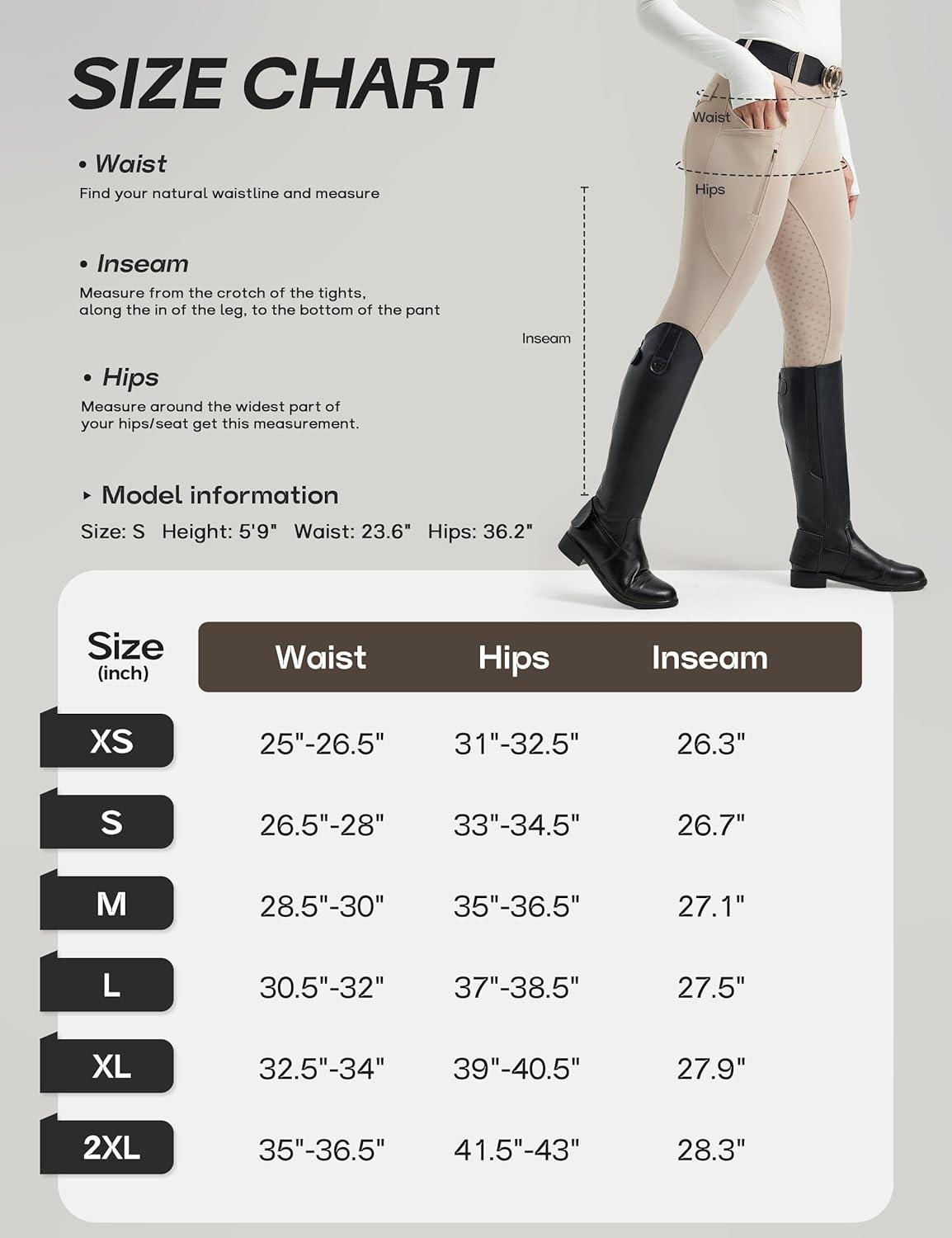 image:imageFitsT4 Sports Womens Horse Riding Pants Full Seat Equestrian Breeches High Waist Horseback Riding Tights with PocketsApricot