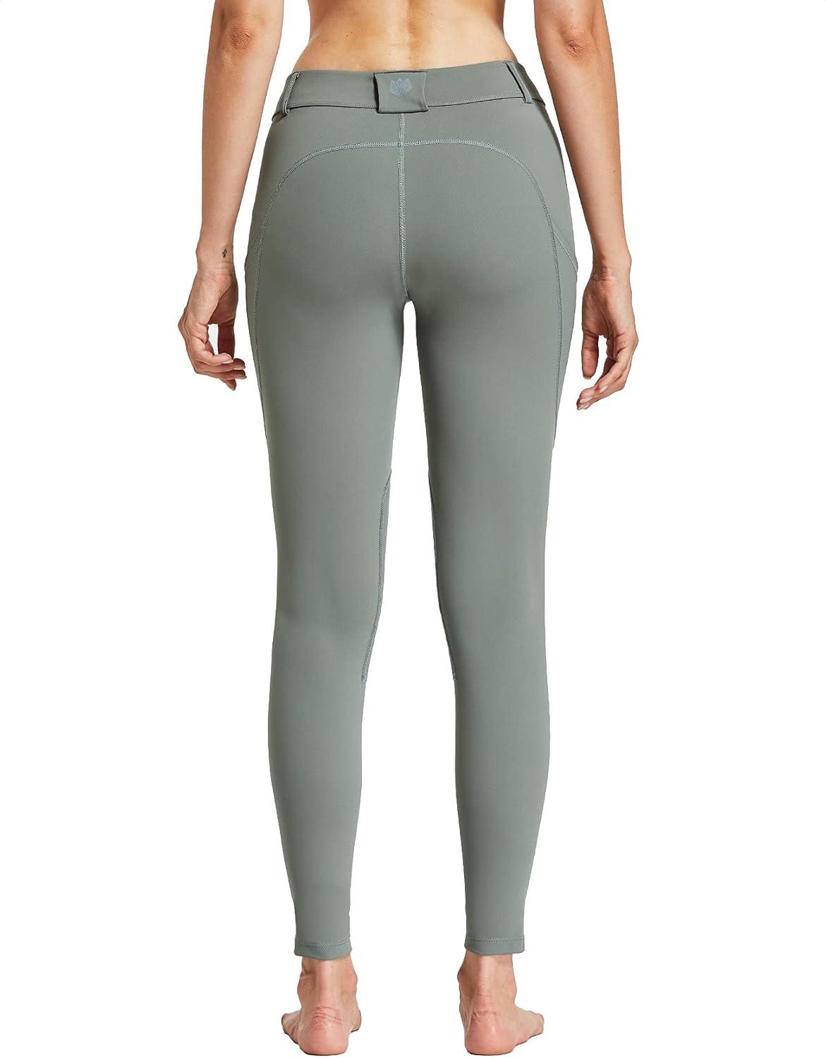 image:imageFitsT4 Womens Horse Riding Pants KneePatch Equestrian Breeches Schooling Tights Pockets Active Leggings