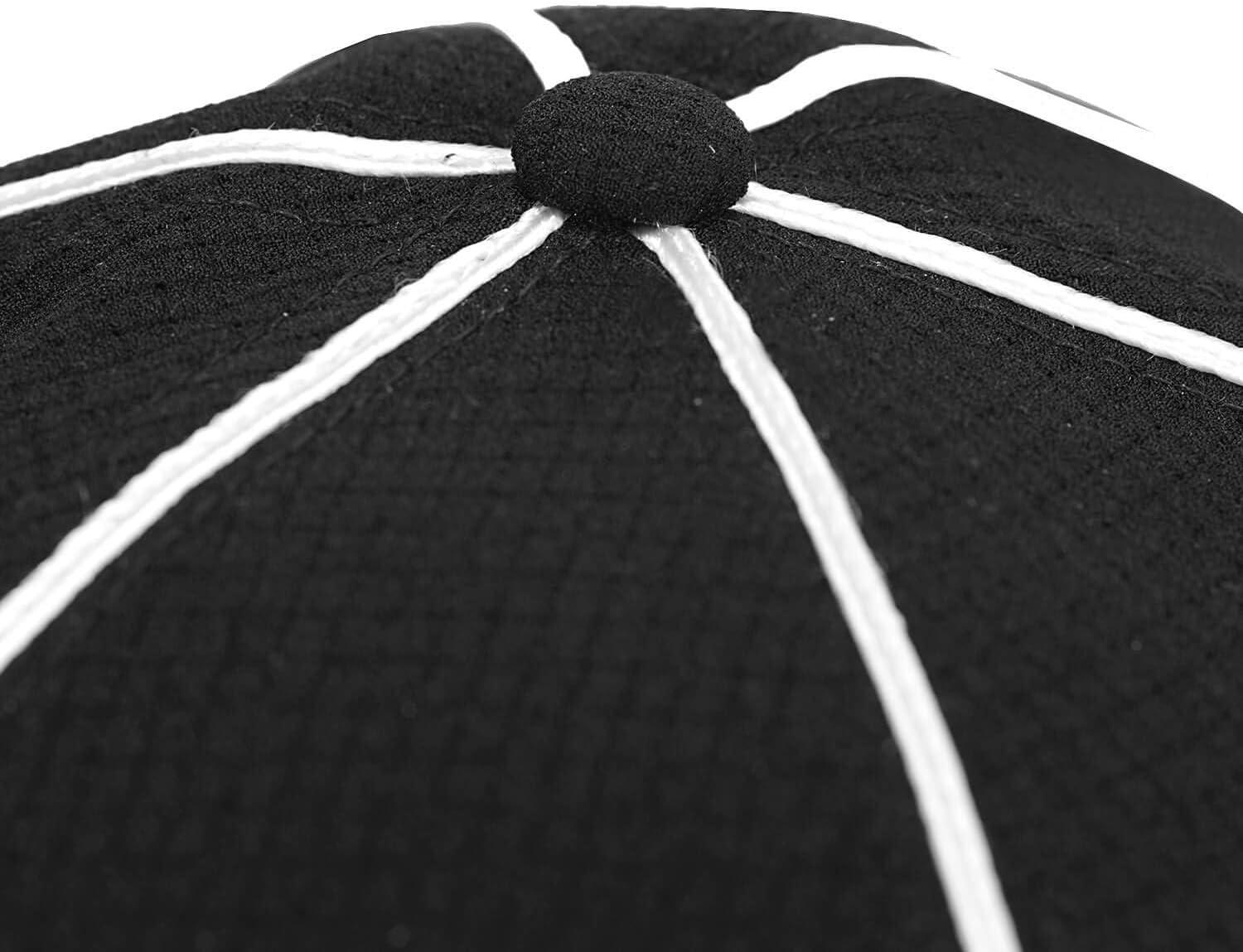 image:imageFitsT4 Referee Hat Black with White Stripes Official Cap Great for Football Refs Umpires Judges amp Uniforms