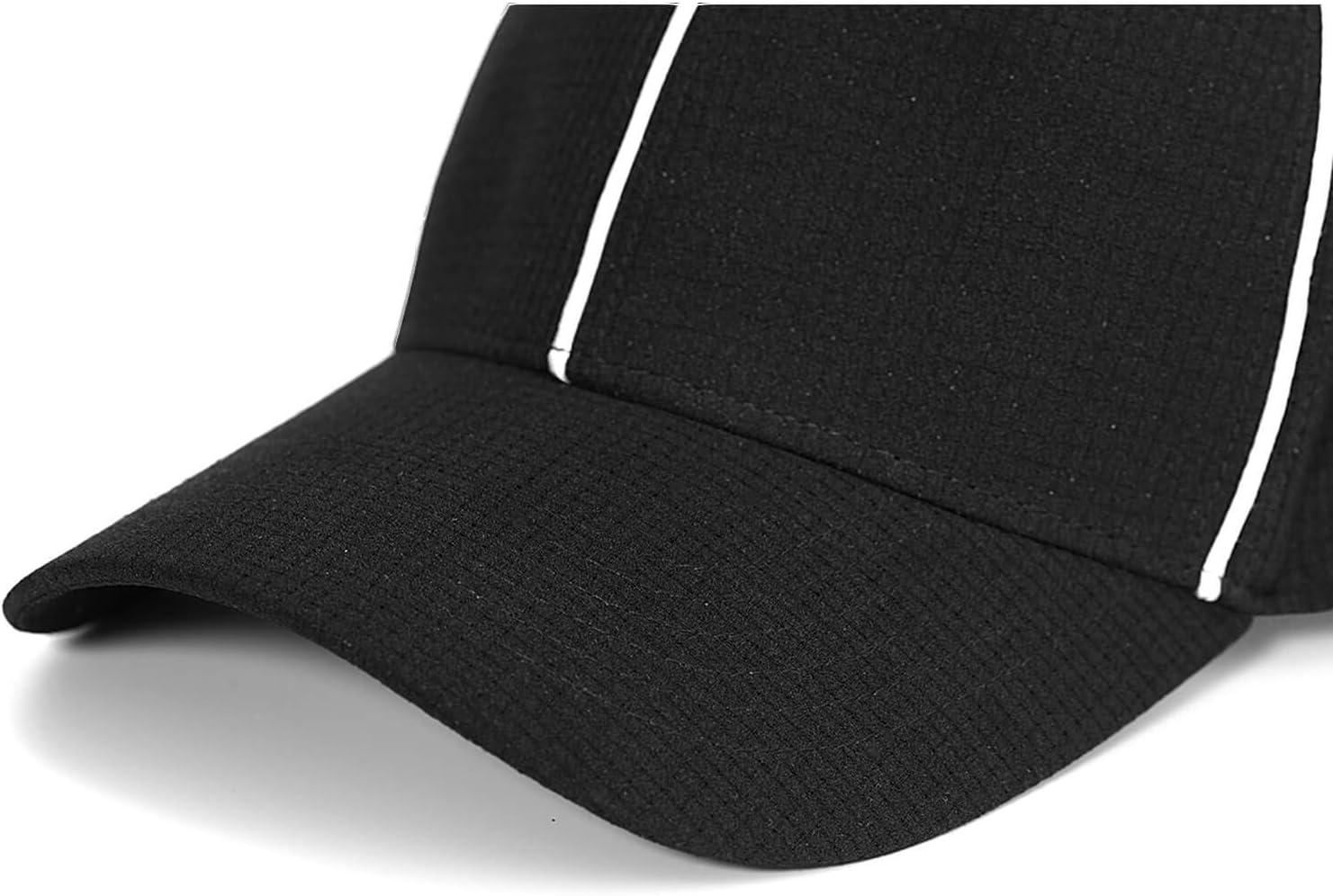 image:imageFitsT4 Referee Hat Black with White Stripes Official Cap Great for Football Refs Umpires Judges amp Uniforms