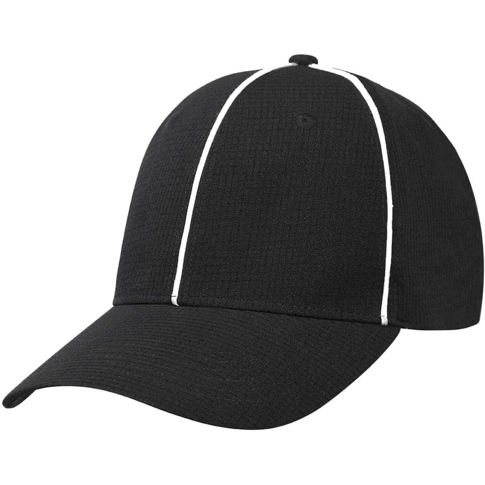 image:imageFitsT4 Referee Hat Black with White Stripes Official Cap  Great for Football Refs Umpires Judges amp Uniforms